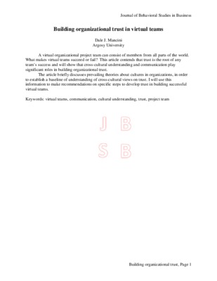 working well in virtual teams Book