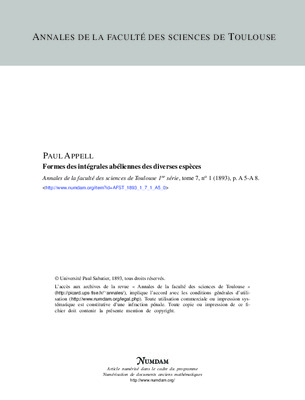 integrale abelienne Book