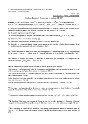 atomistique et structure de matiere Book