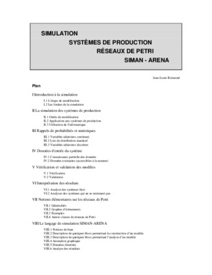 exemple arena simulation Book