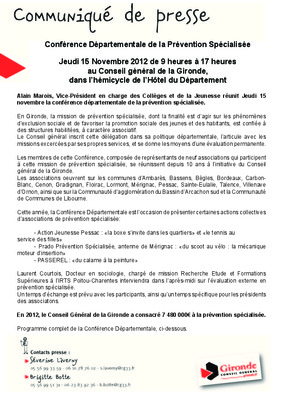 journee departementale de la prevention specialisee gironde Book