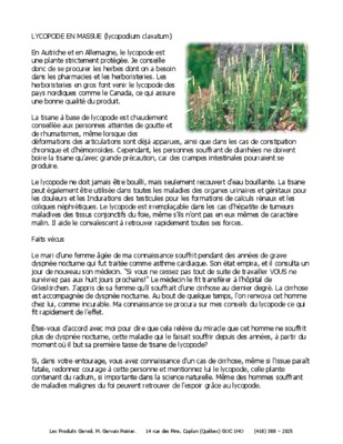 lycopode Book