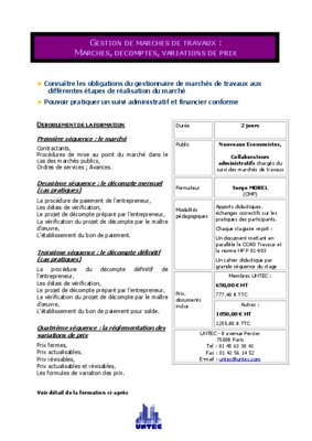 cours sur les decomptes Book