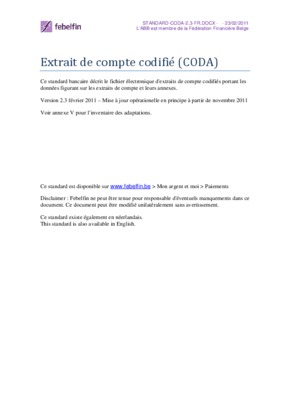 nomination en systeme coda Book
