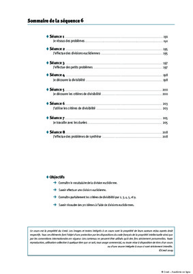 sequence division en ce2 Book