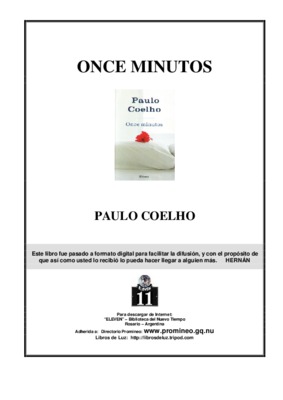 once minutos paulo coelho Book
