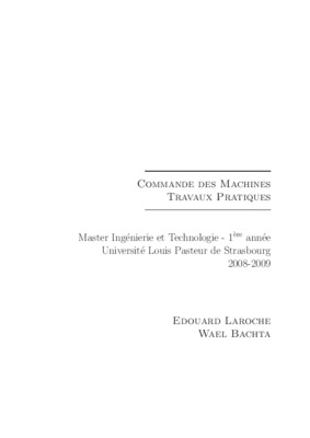travaux pratiques des machines electriques Book