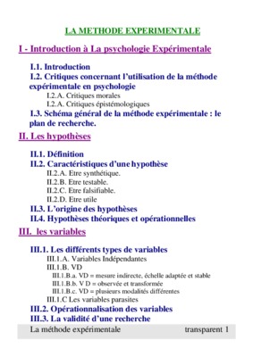 psychologie experimentale methodes de recherche Book
