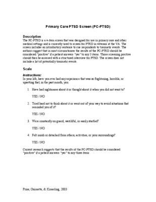 ptsd questions Book