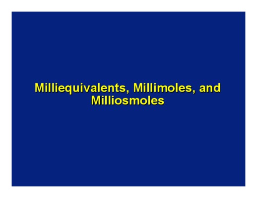 millimoles Book