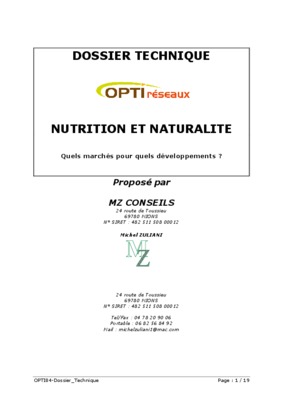 etude de marche nutrition Book