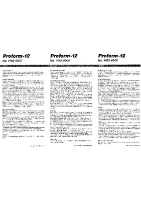 proform 696 Book