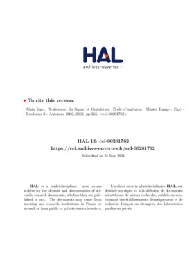 traitement de signal conception des filtres mini projet Book