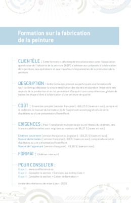 fabrication de peinture Book