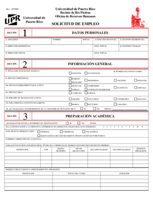 solicitud de empleo Book