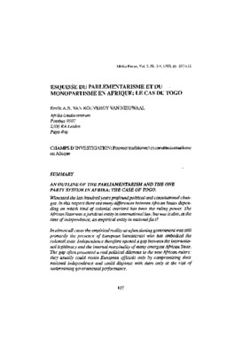 monopartisme Book