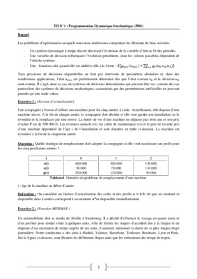 programmation dynamique stochastique Book