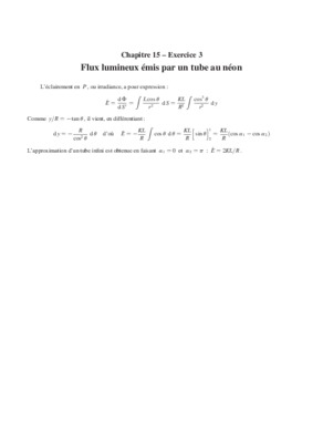 flux lumineux emis par un tube au neon Book