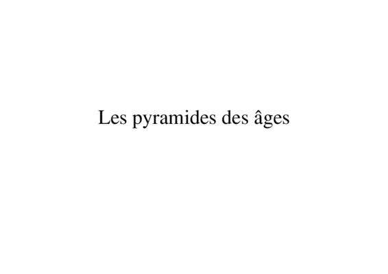 exercice sur les pyramides d ages Book