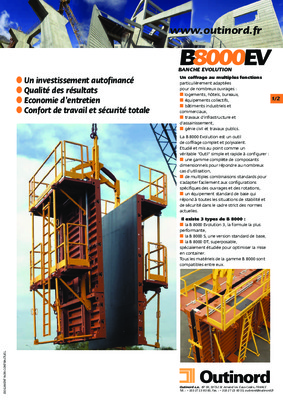 outinord b8000 evolution Book