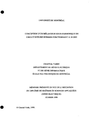 conception et realisation d_un melangeur Book