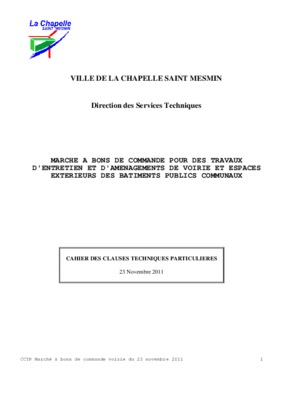 cctp marche a bons de commande electricite Book