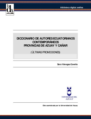 diccionario de autores Book