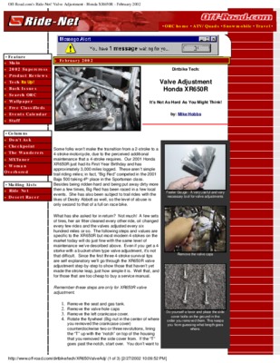 bernard w42 valve adjustment Book