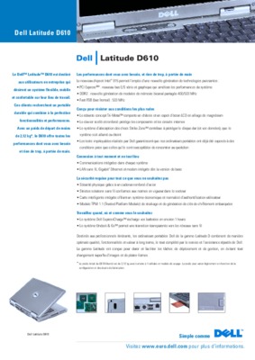 caracteristiques de l_ordinateur d610 Book