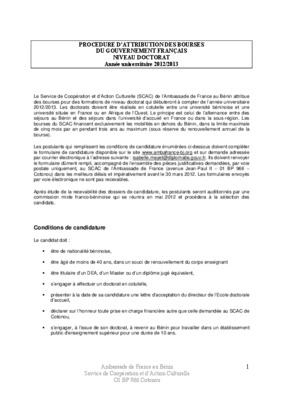 bourses chinoise pour le benin Book
