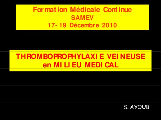 thromboprophylaxie Book