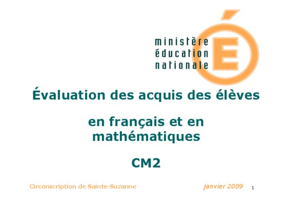 evalutions nationales des acquis ce1 mathematiques francais Book