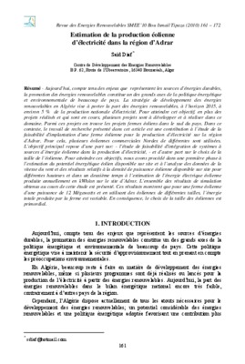 antoine poggi estimation en electricite Book