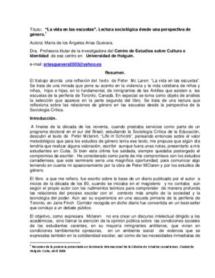 la vida en las escuelas Book