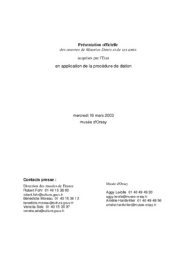 maurice denis Book