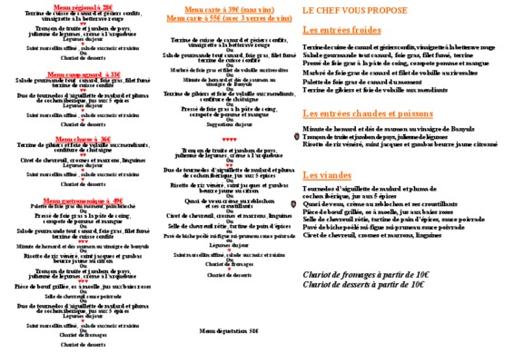 elaboration carte des menus Book
