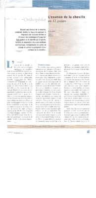 examen de la cheville Book