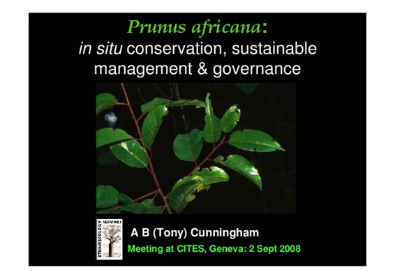 theses sur prunus africana Book