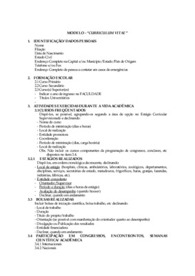 modelo de curriculum vitae Book