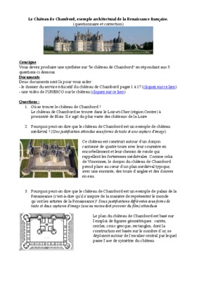le chateau de chambord Book