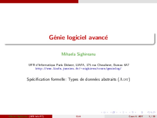 genie logiciel avance Book