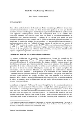 la traite negriaire abolition et consequences Book
