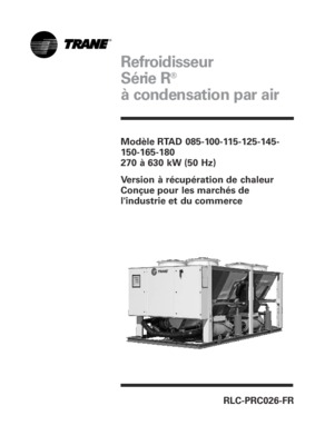 refroidisseur air eau trane gav 150 Book