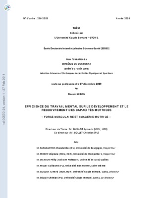 efficience et developpement Book