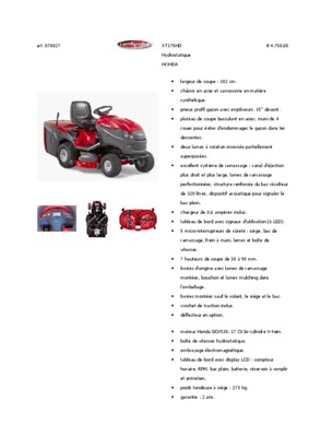 boite hydrostatique honda Book