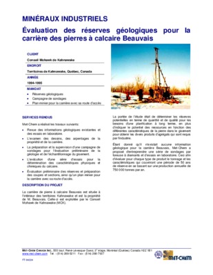 calcule des reserves geologiques Book