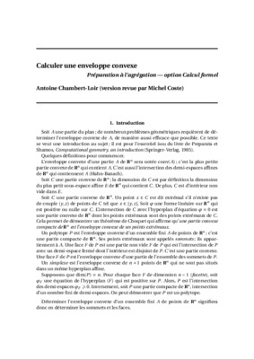 enveloppe convexe pdf Book