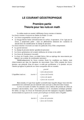 courant geostrophique Book