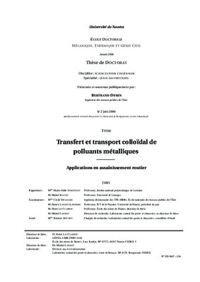transfert des polluants Book