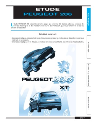 etude technique peugeot Book